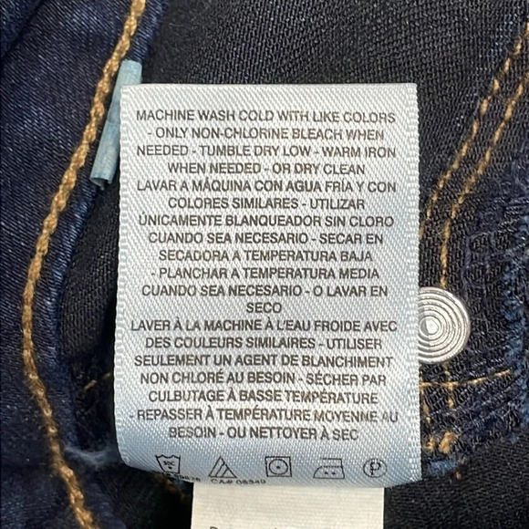 Jessica Simpson Kiss Me Super Skinny Jeans Dark Wash Denim 27 - Picture 14 of 16